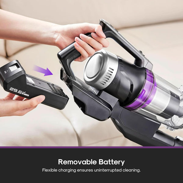 Eureka NEC 490 Compact Handheld Vacuum Cleaner with Self-Emptying Dust Station, Strong Suction for Apartments