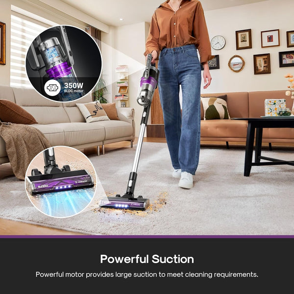 Eureka NEC 490 Compact Handheld Vacuum Cleaner with Self-Emptying Dust Station, Strong Suction for Apartments